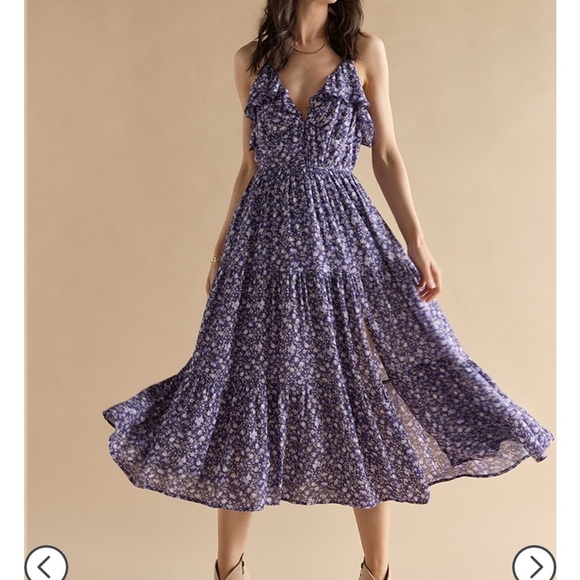 Francesca's Collections Dresses & Skirts - Francesca Floral Purple Maxi Dress